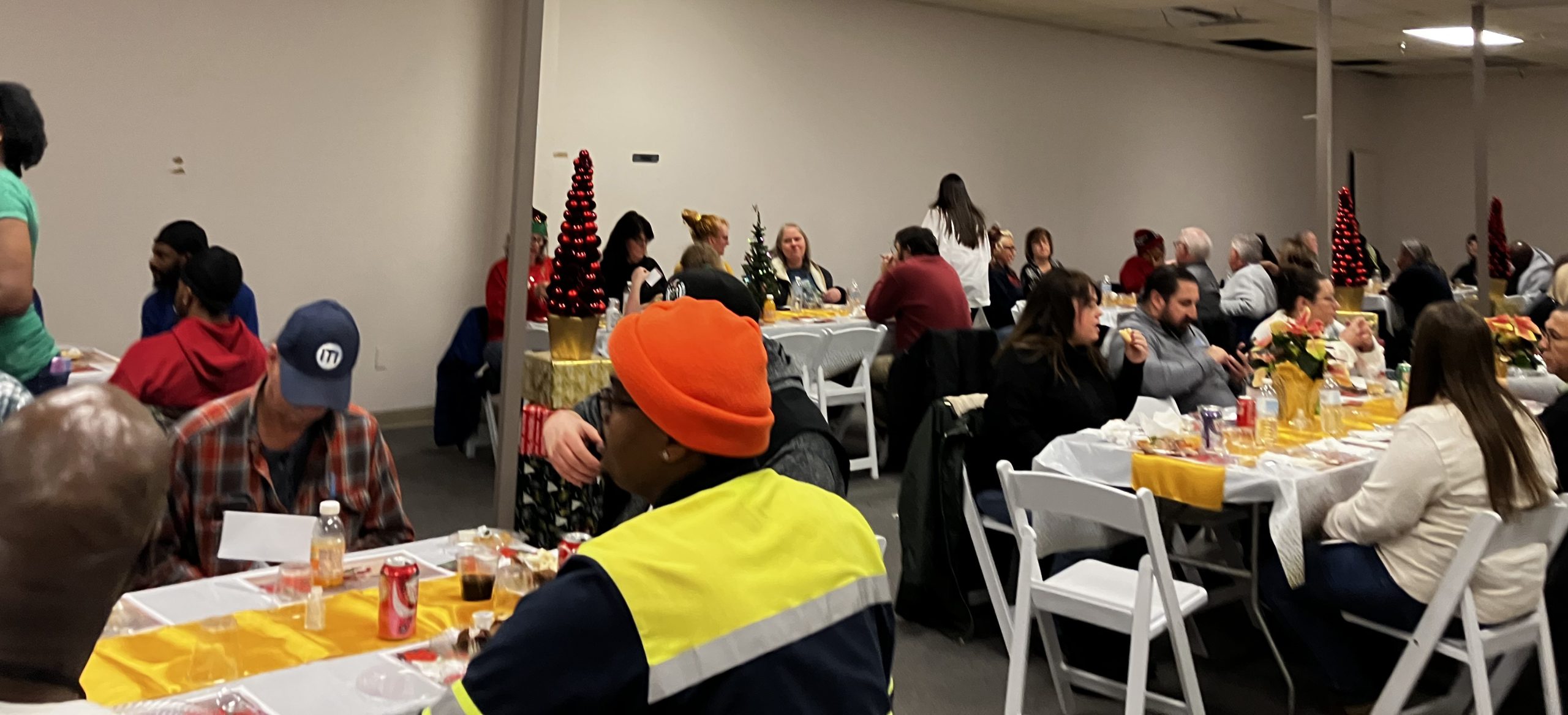 ASW staff enjoy the holiday lunch