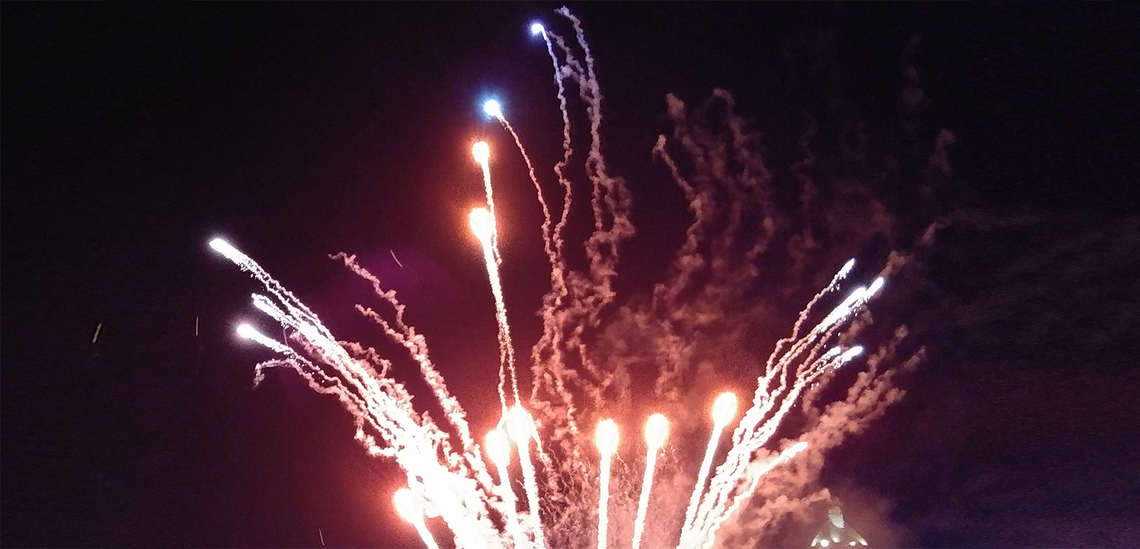 fireworks after an Akron RubberDucks game
