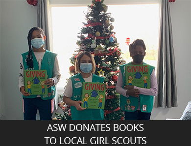 ASW Donates Books to Local Girl Scouts