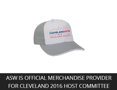 ASW Is Official Merchandise Provider for Cleveland 2016 Host Committee
