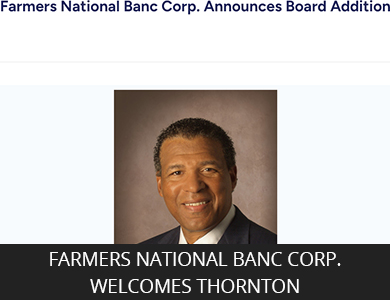 Farmers National Banc Corp. Announces Board Addition Thumbnail