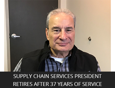 Supply Chain Services President Retires After 37 Years of Service