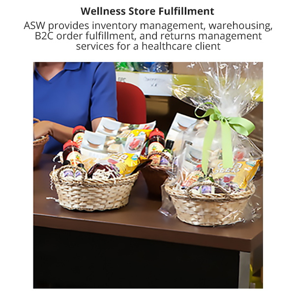 ASW provides wellness store fulfillment for healthcare client.