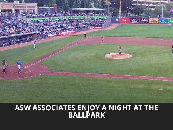 view of action during a RubberDucks game attended by ASW associates