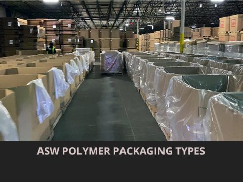 ASW packages polymer resin in various ways.