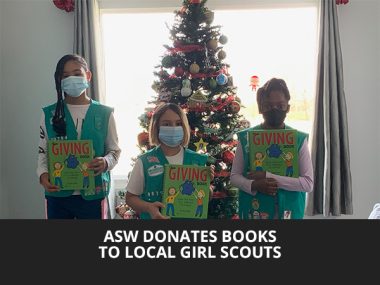 ASW Donates Books to Local Girl Scouts