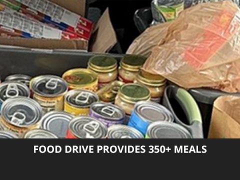 Food Drives Provides Over 350 Meals