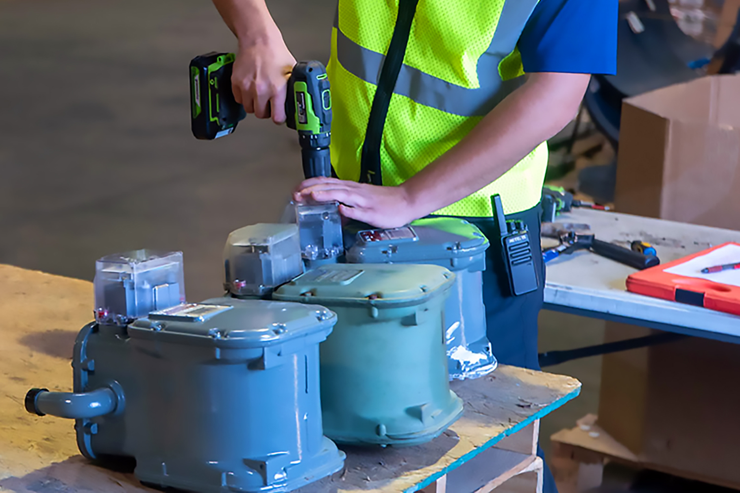 ASW's investment recovery services includes dismantling and recycling gas meters.