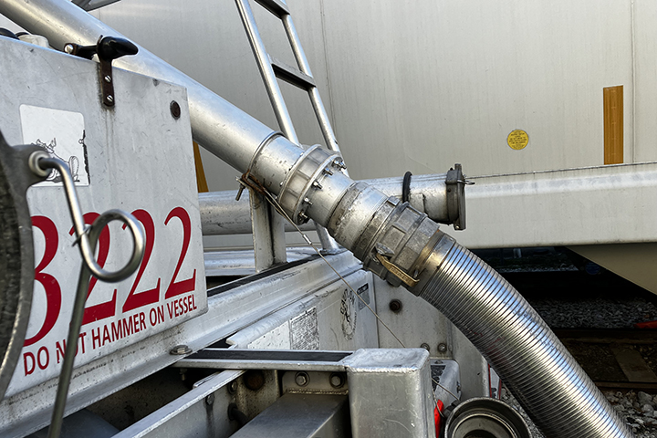 ASW bulk transloading of polymer