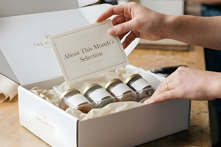 ASW subscription box fulfillment insert card and product