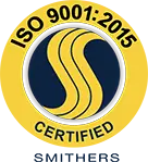 ASW's QMS is certified by Smithers to the ISO 9001:2015 standard
