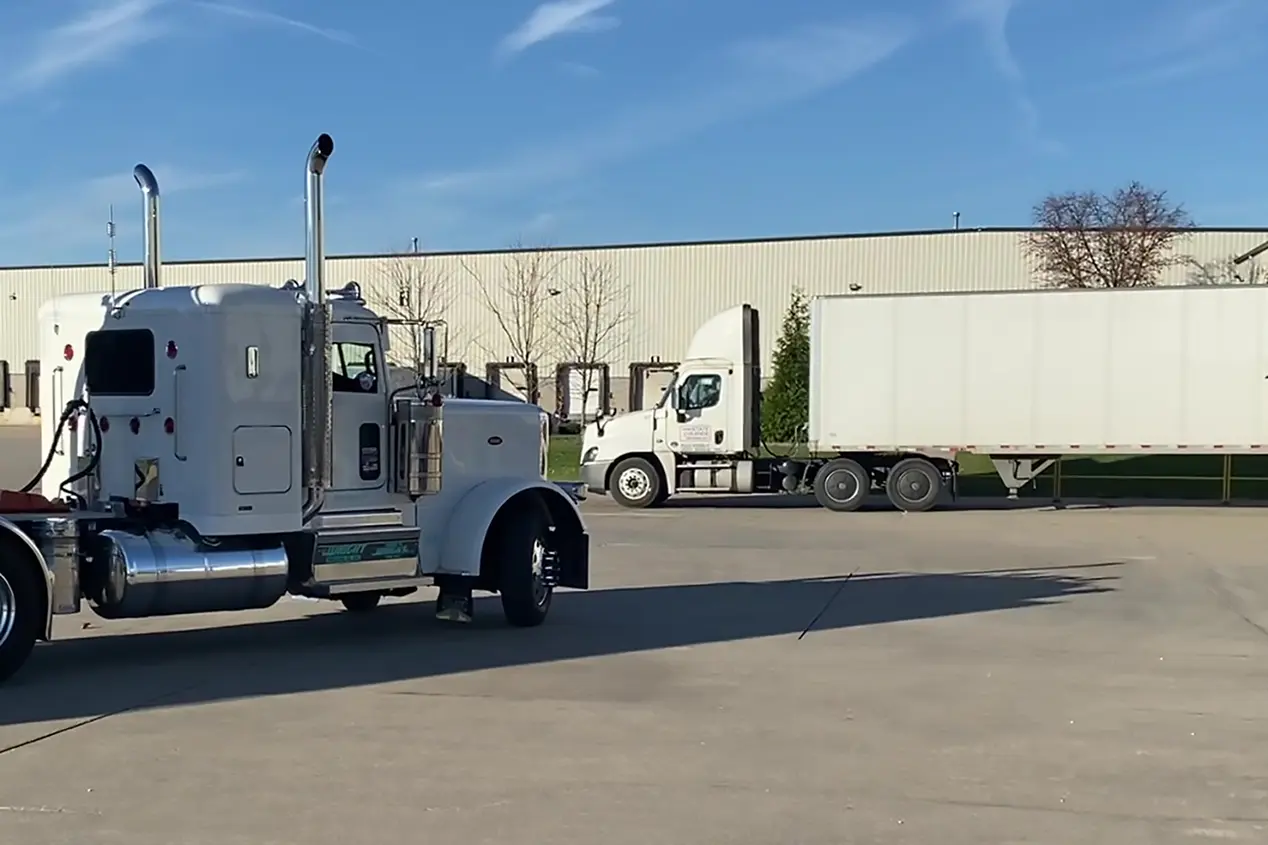 Semi-trailers outside ASW's Mogadore-Akron warehouse